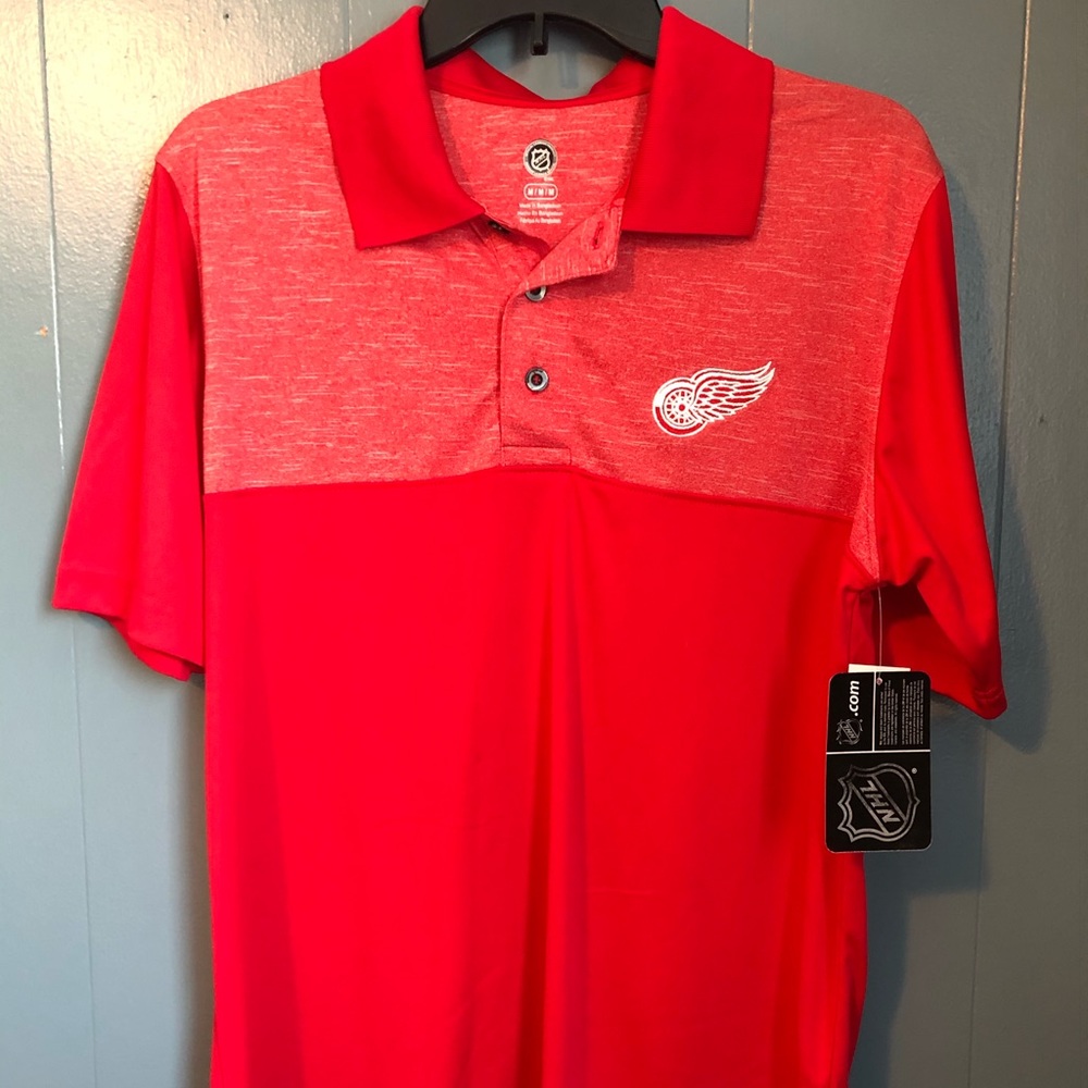 NWT Men’s Official NHL Detroit Red Wings Polo